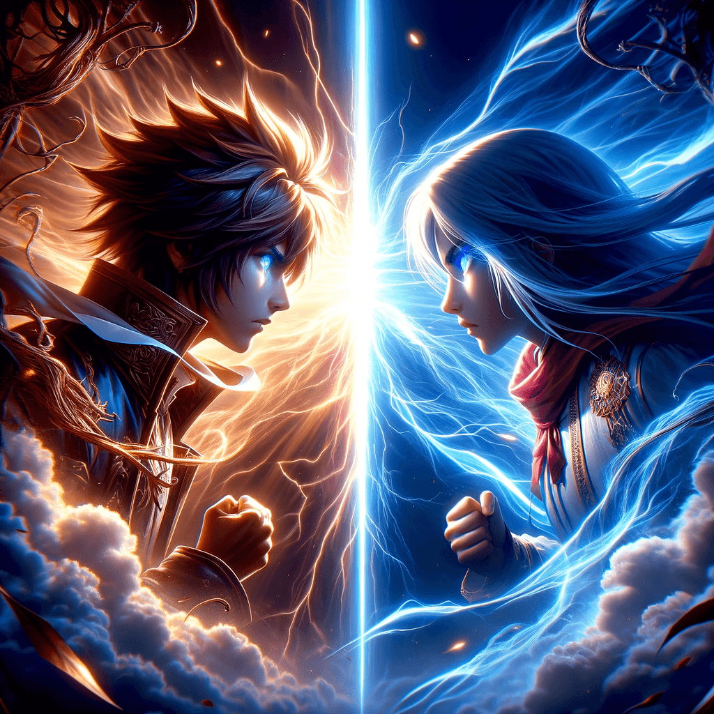 異能力を持つキャラクター同士の対決