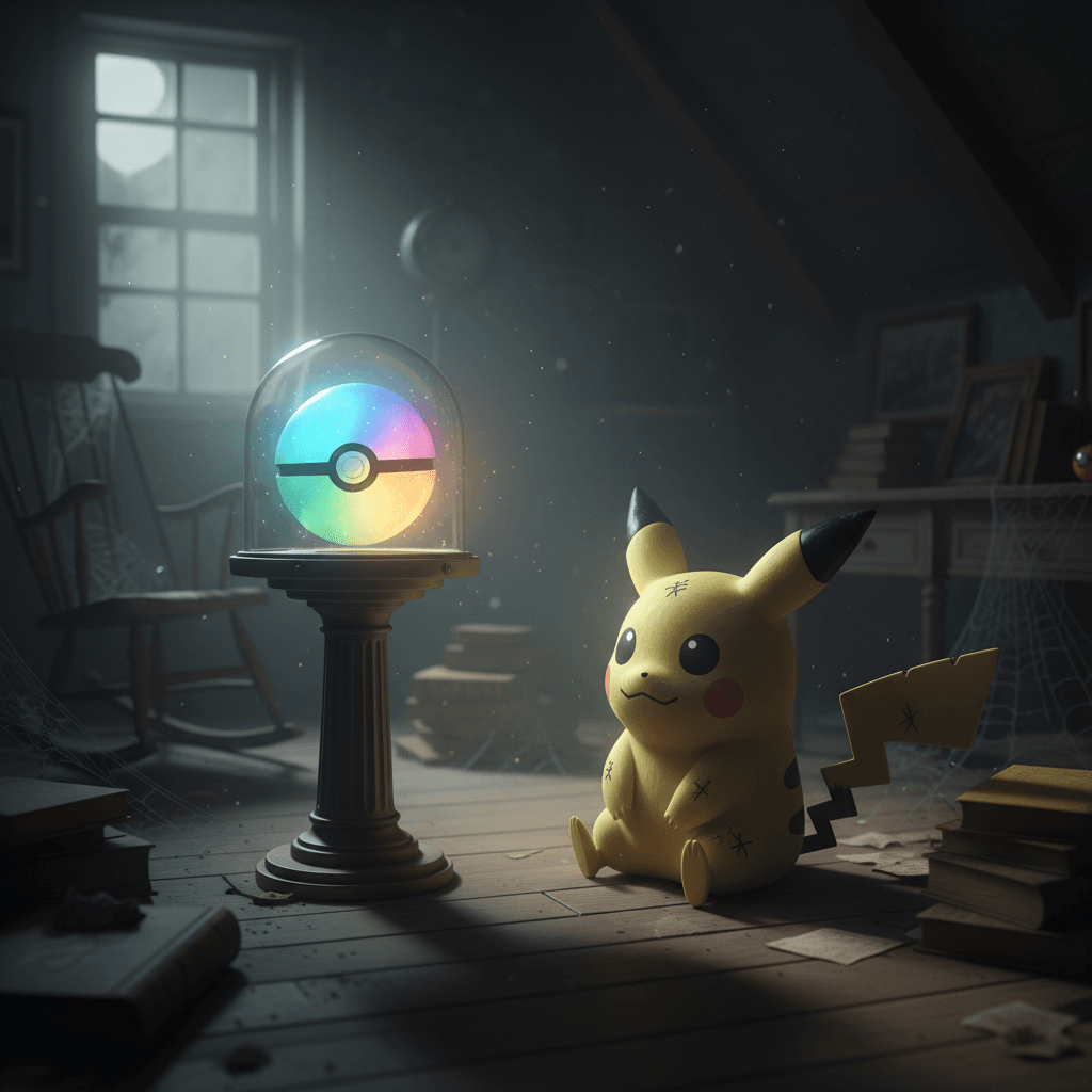 ミミッキュの愛への渇望と孤独を、視覚的に表現しています。記事内の「愛されたい「呪い」 VS 感じてはいけない「器」」のミミッキュの説明部分に対応しています。