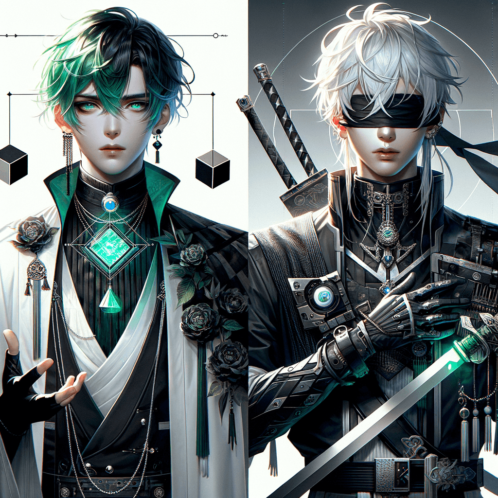 Nと9Sが戦場で対峙し、それぞれの世界観を象徴する要素が混ざり合う様子を描写。彼らの「存在意義」をかけた対話をハッキング戦として表現するため、コーディングのイメージを重ねています。