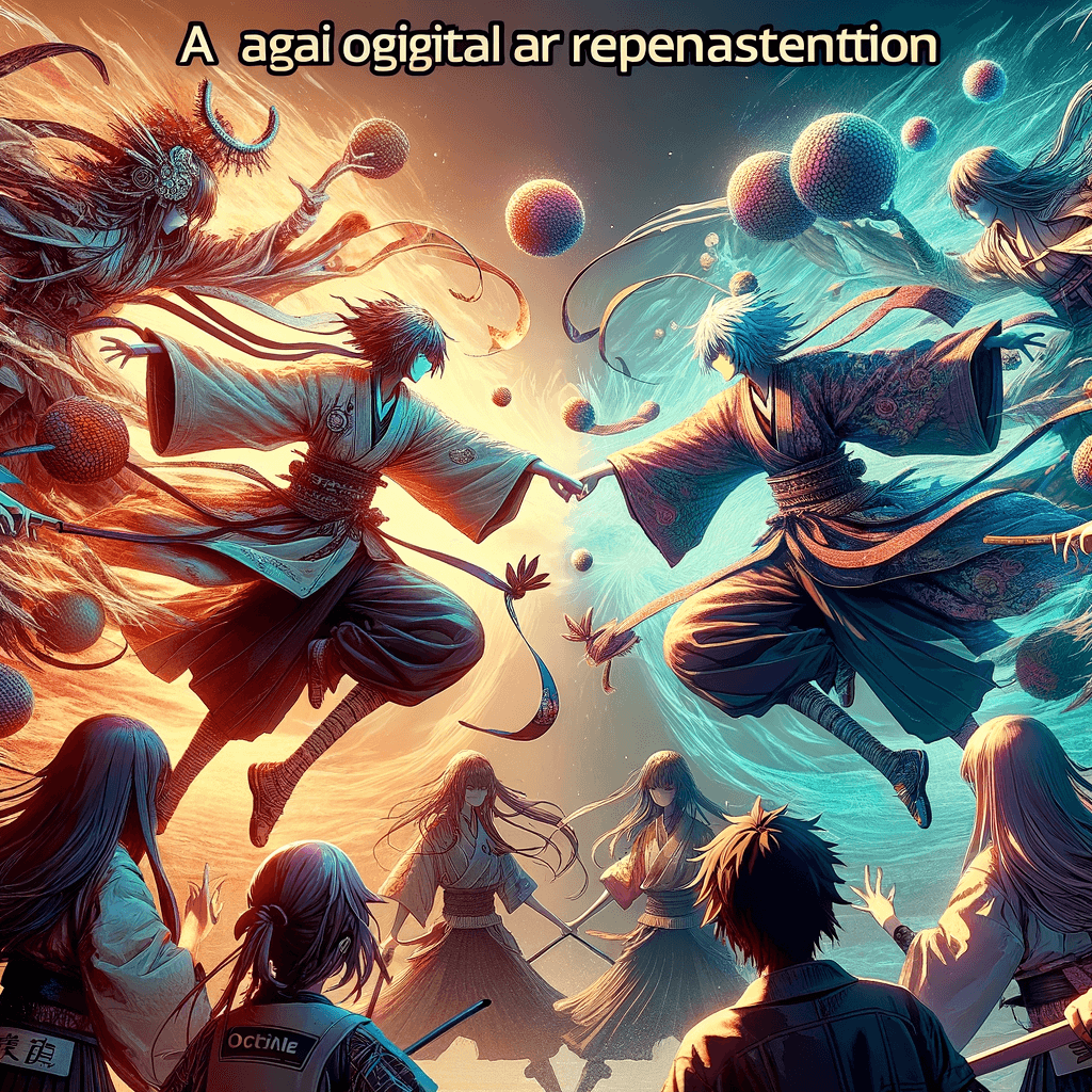 キャラクター同士の緊張感ある対峙