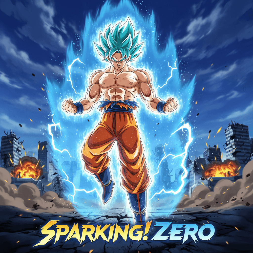 記事で言及されている「ドラゴンボール Sparking! ZERO」における悟空の変身シーン。ゲームの魅力と悟空の成長性を表現。