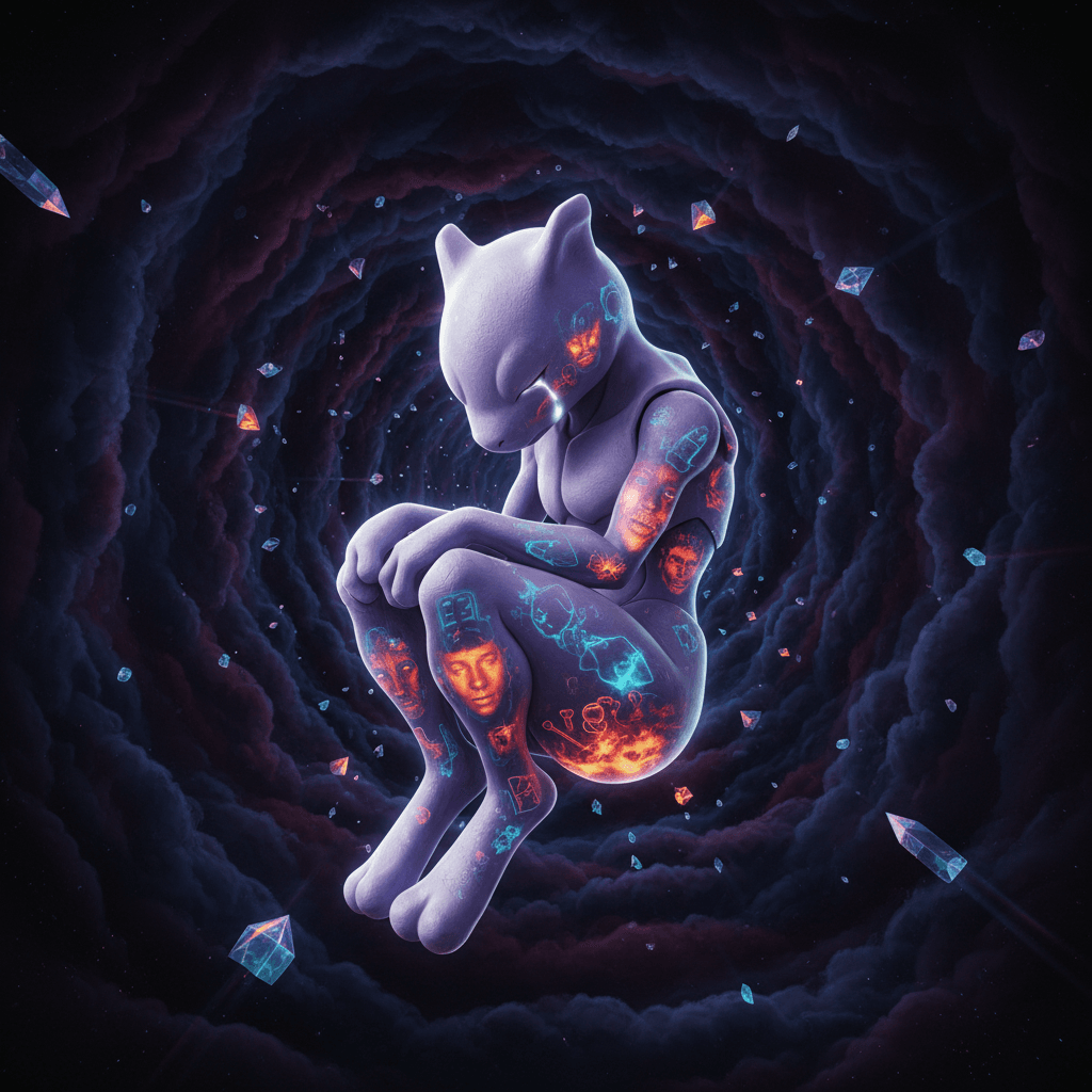 ミュウツーの存在意義に関する苦悩と葛藤を、ミュウとの関係性を通じて視覚化。