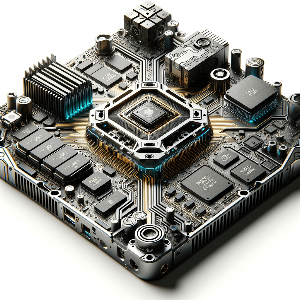 ゲーミングルーターの内部構造の分解図。高性能CPU、大容量メモリ、ゲーミングLANポート、Wi-Fi 6アンテナが強調されている。