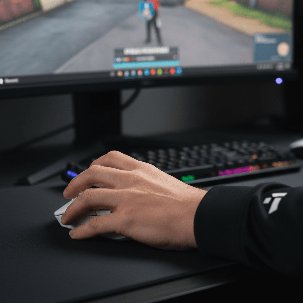 ロイ・マスタングのような精密射撃キャラにおすすめのゲーミングデバイス(Logitech G PRO X SUPERLIGHT 2)を紹介し、記事後半のゲーミングデバイス考察部分を視覚化しています。