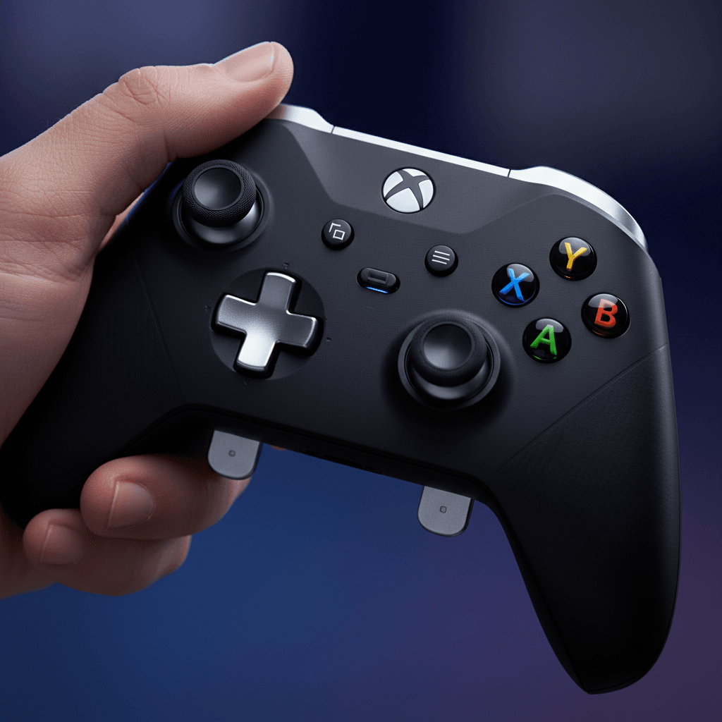 記事後半の、プレイヤーがゲーム内でフーディンやサンズに近づくためのデバイスの重要性を示す画像。Xbox Eliteコントローラーの精密な操作が、超人的な反応速度を可能にすることを示唆しています。