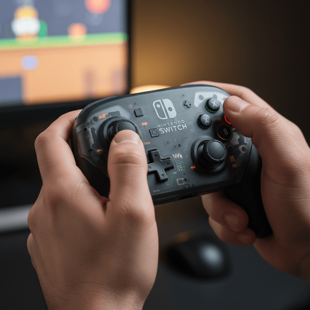 ヘビー級キャラクターを使いこなすための、正確な入力を支えるコントローラーの重要性を表現しています。