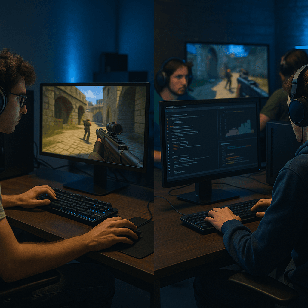 XServer GAMEsとVPSの違いを初心者向けに比較の実利用シーンを表すイメージ