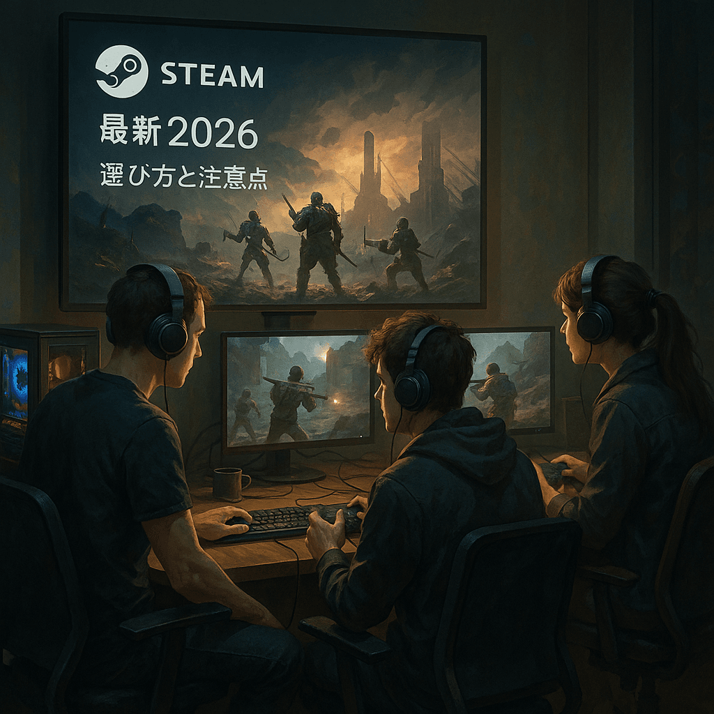 Steam platform最新動向2026 選び方と注意点の実利用シーンを表すイメージ