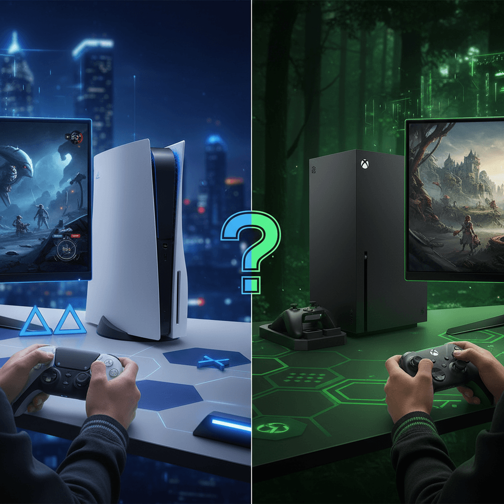 PlayStationとXbox比較 2026年はどっちで始めるべきかを象徴するメインビジュアル